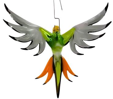 Hängevogel, Wellensittich (gelb-grün-grau)